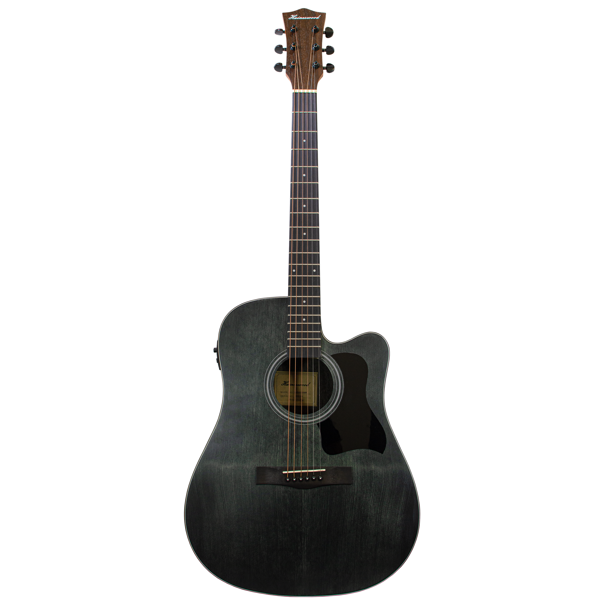 Haineswood Shoreline SHD60CEBK Dreadnought Cutaway Electro